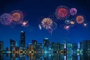 fireworks in miami