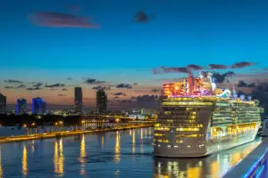 miami, florida november 19 2018: royal caribbean cruise line m