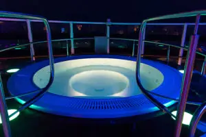 Royal Caribbean’s Symphony of the Seas sent a warning to its passengers after two of them contracted Legionnaires’ Disease on one of the ship’s private balcony hot tubs image.