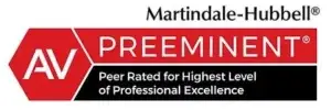 Martindale-Hubbell AV Preeminent peer-rated award for Aronfeld Trial Lawyers.